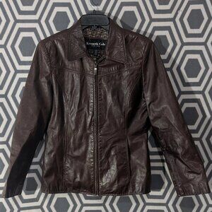 Kenneth Cole Women's Leather Jacket Size S